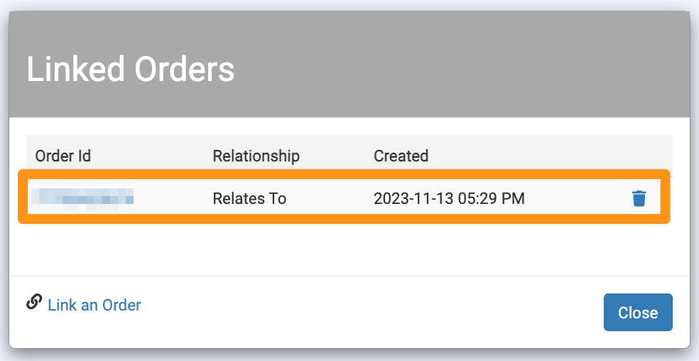 Link Orders