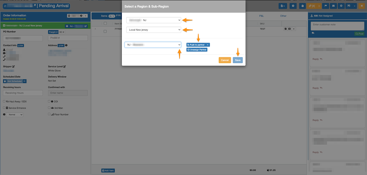 Manually Assign a Sub-Region
