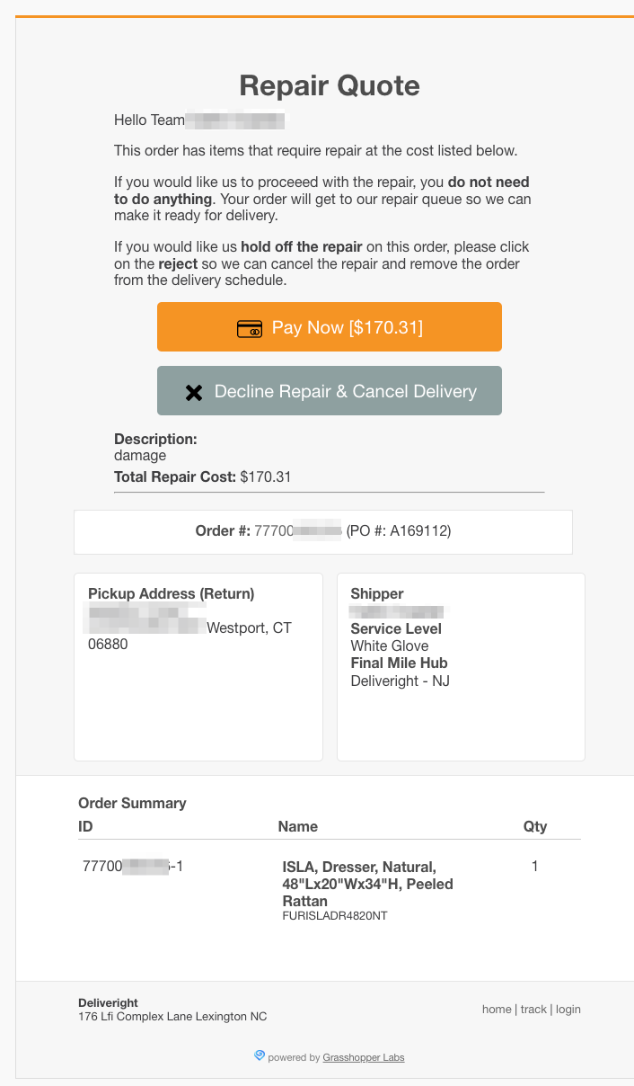 Order Communications