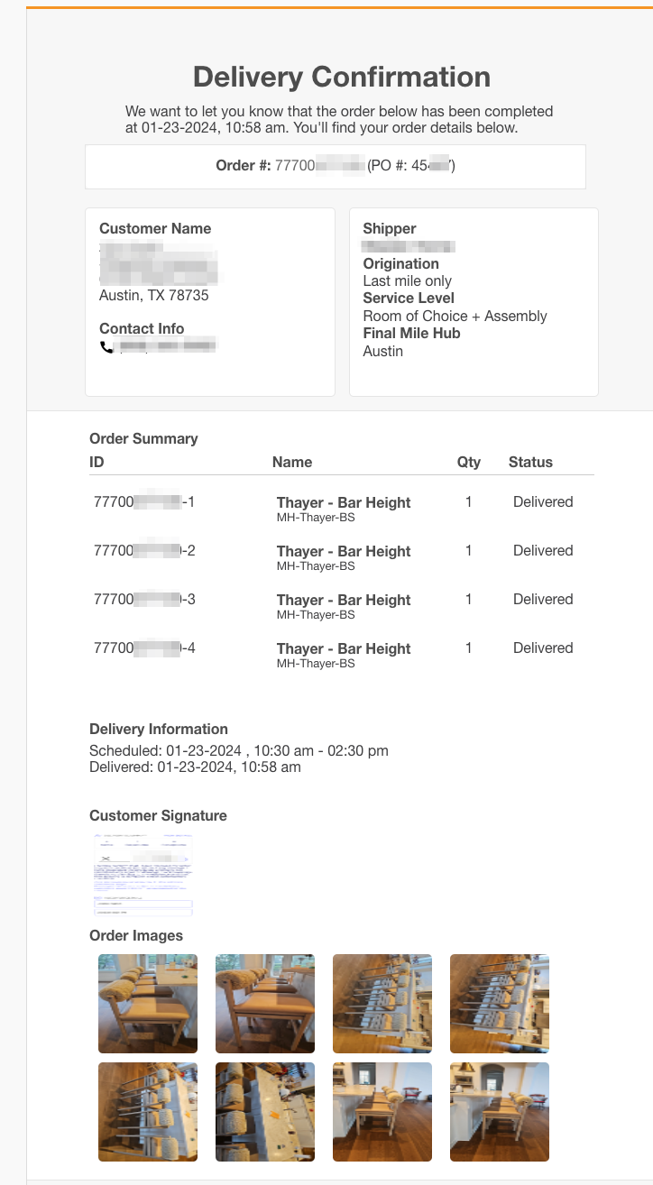 Order Communications