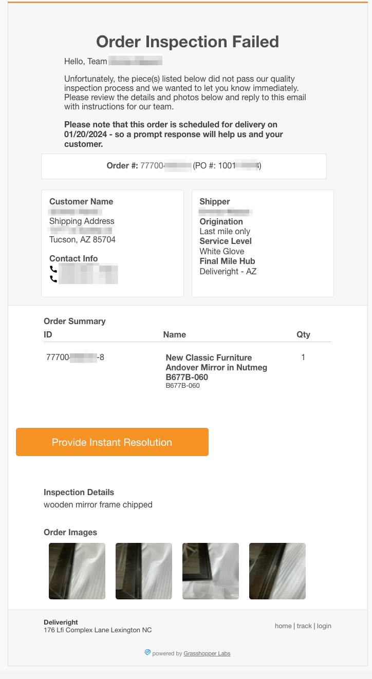 Order Communications