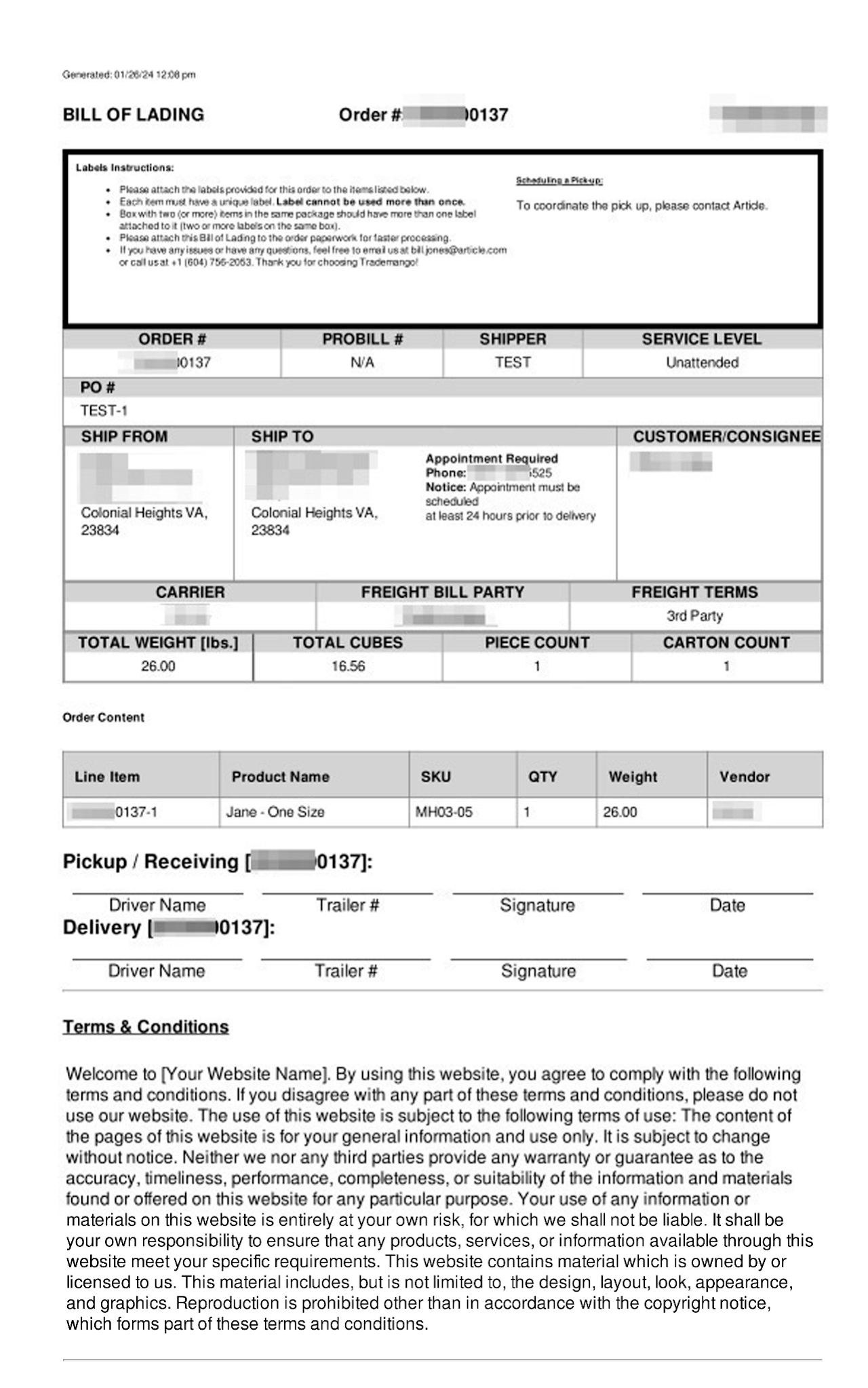 Order Communications