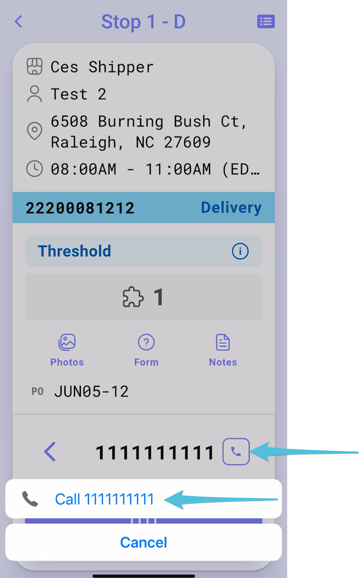 Pre-delivery Call