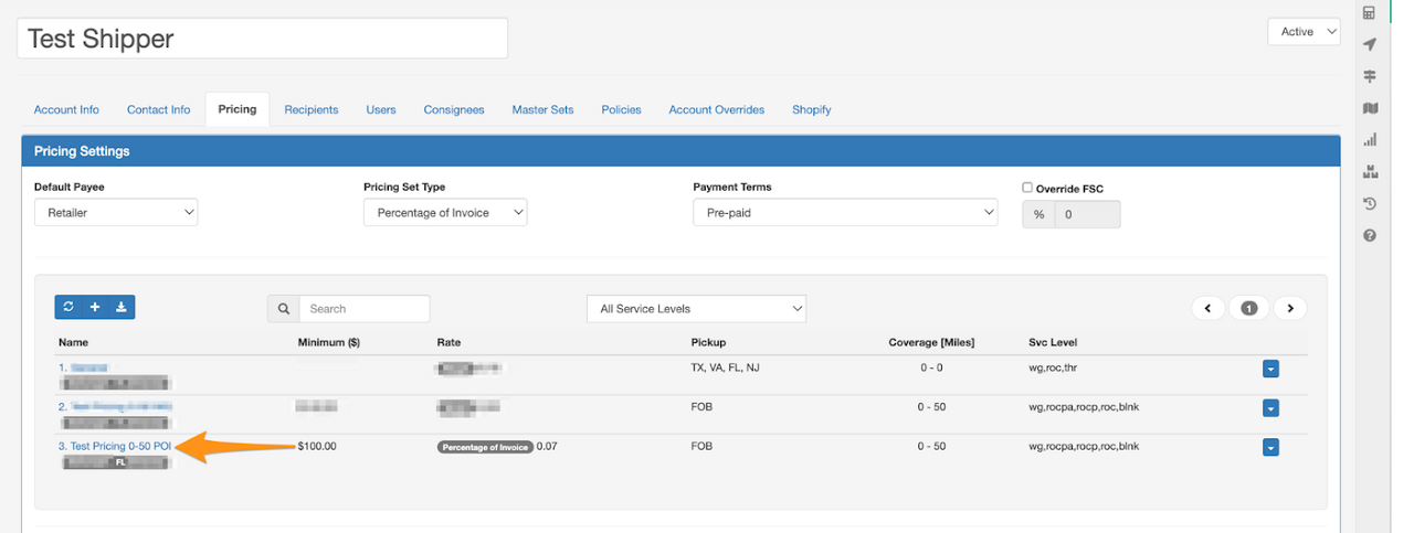 Set Pricing by Percentage of Invoice