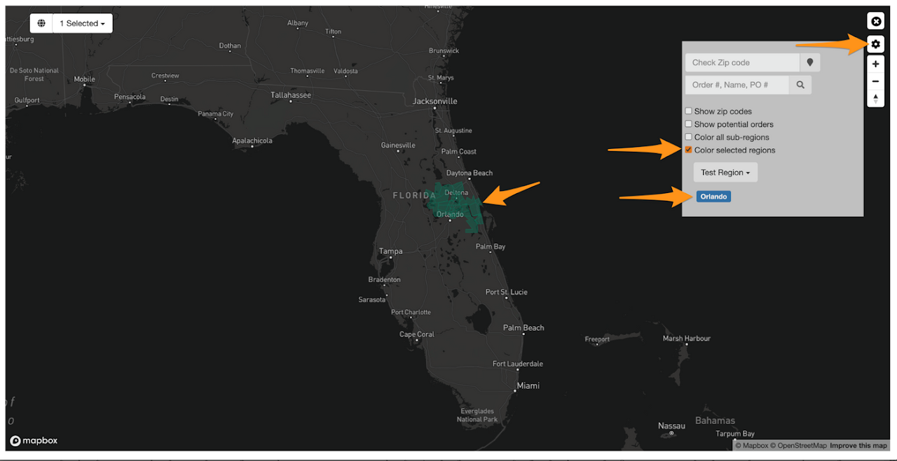 View a Sub-Region Coverage