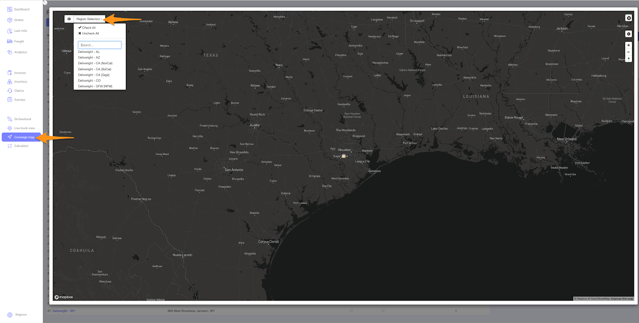 View a Sub-Region Coverage