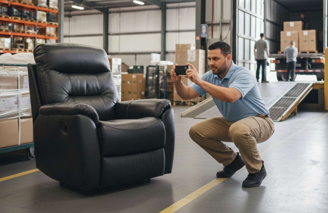 warehouse pre-delivery inspection on mobile warehouse app