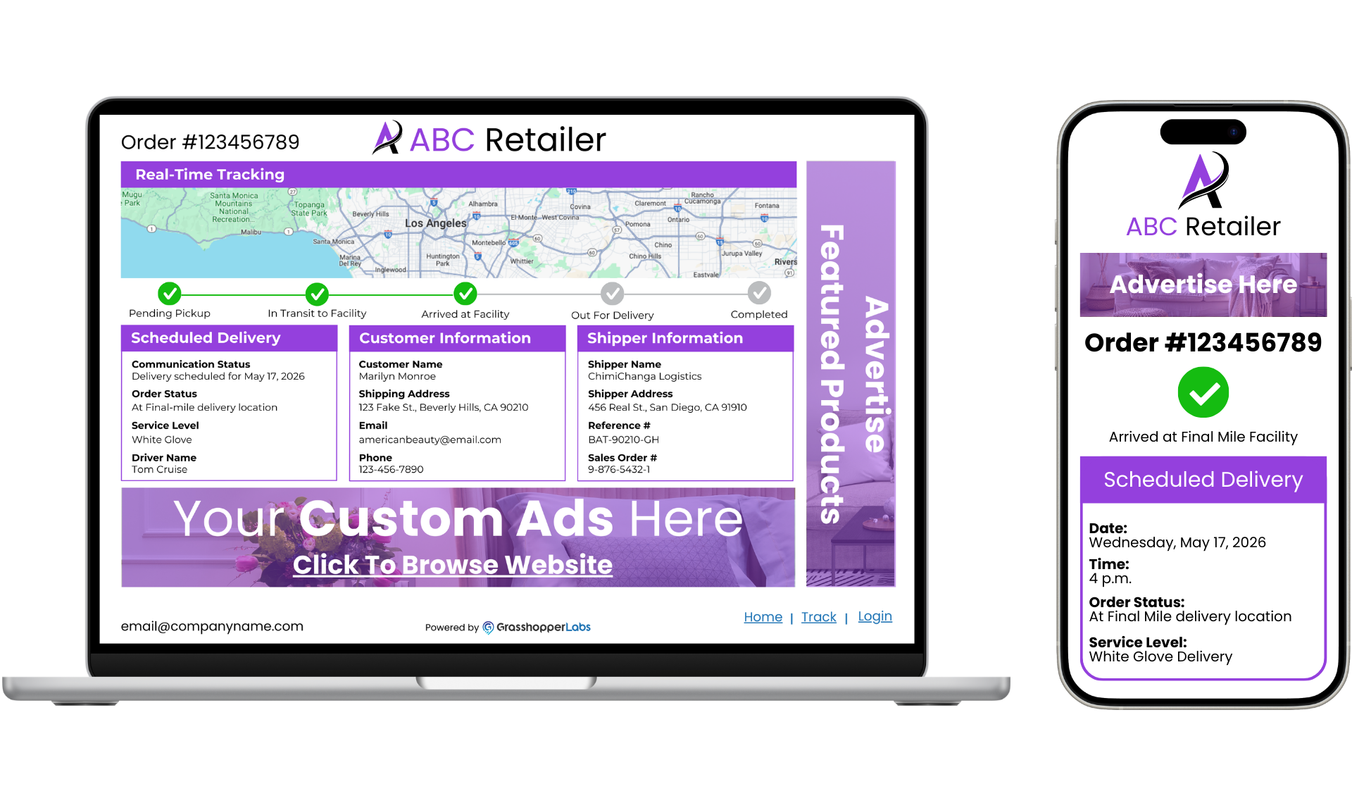 retail last mile delivery tracking