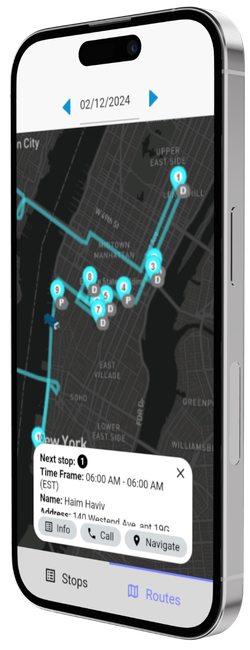 TMS driver mobile app — Grasshopper Labs delivery crew workflow