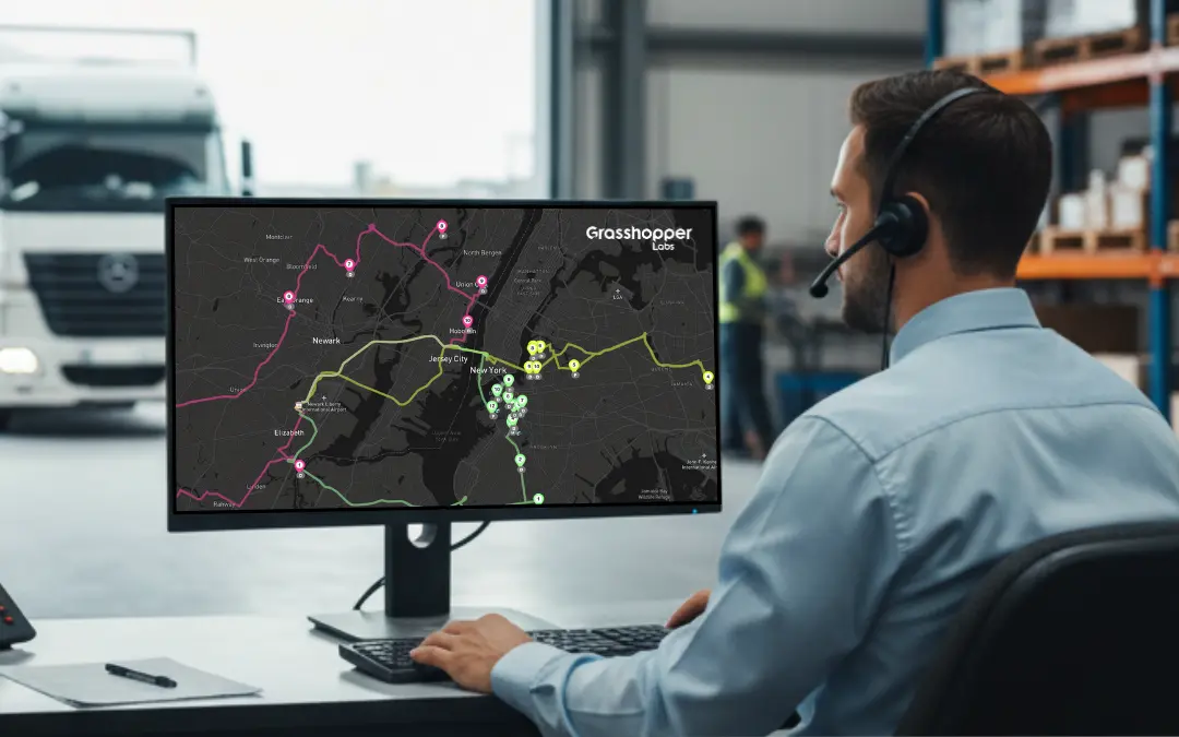 Route planning and optimization software sequencing last mile stops by service level and truck capacity
