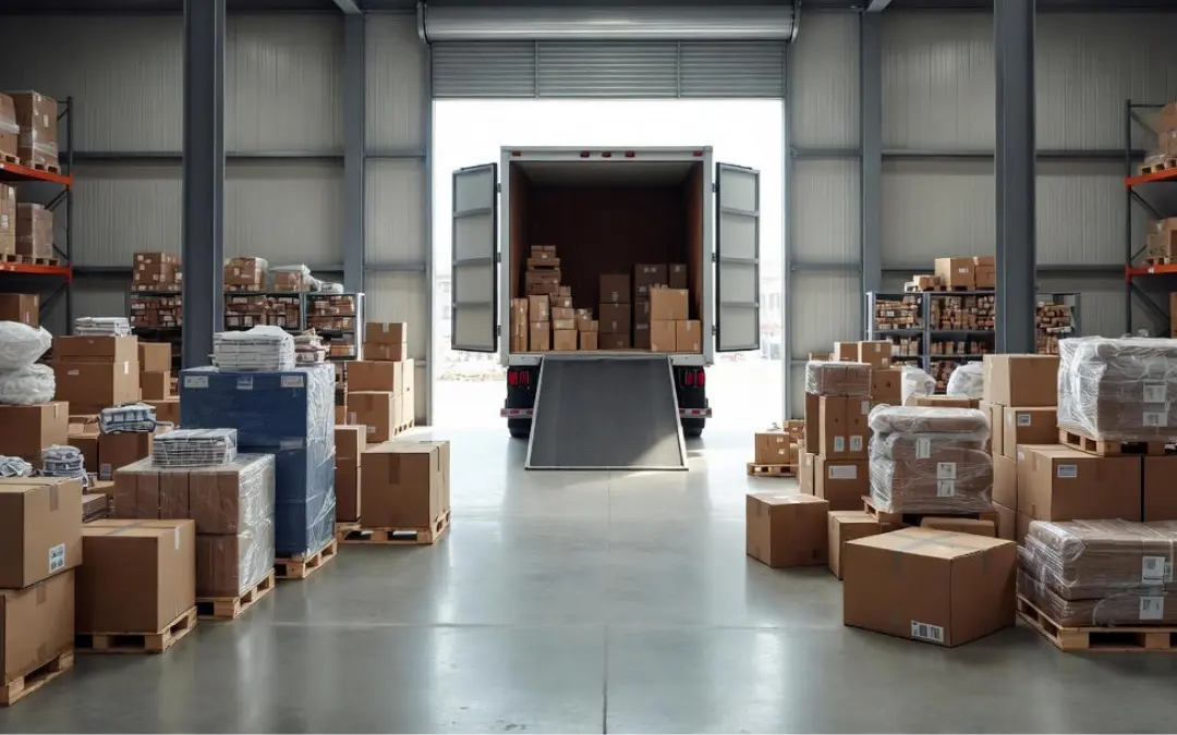 Warehouse picking, staging, and outbound loading tracked to the bin